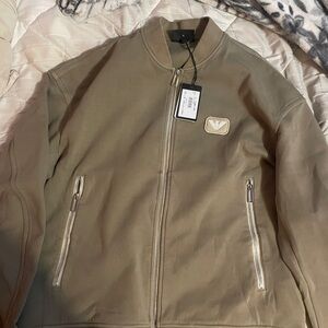 Emporio Armani Men's Beige Bomber Jacket